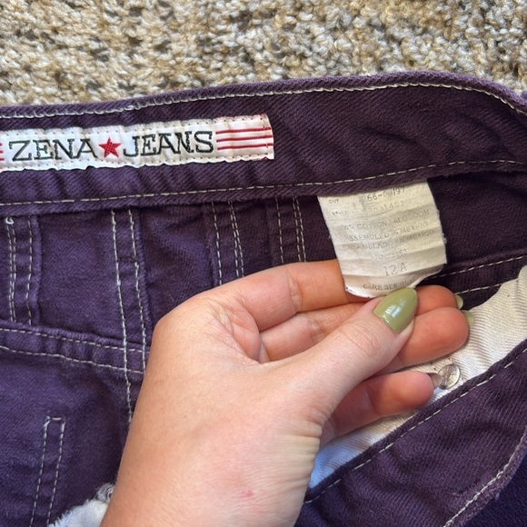 Vintage Zena Denim Women's Purple Jeans - Picture 2 of 5